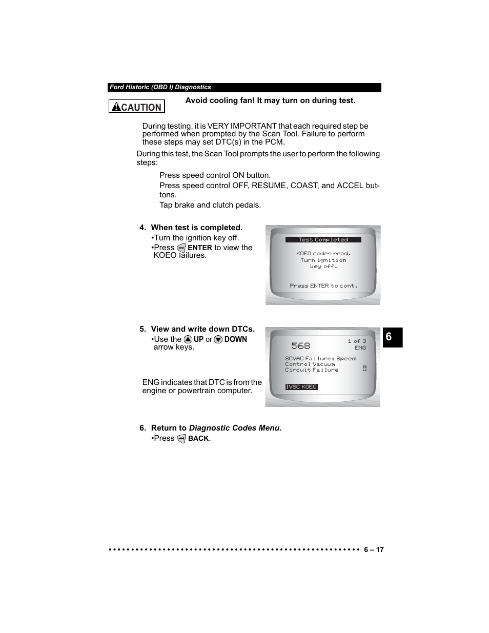 Caution | Actron Elite AutoScanner® CP9185 User Manual | Page 139 / 240