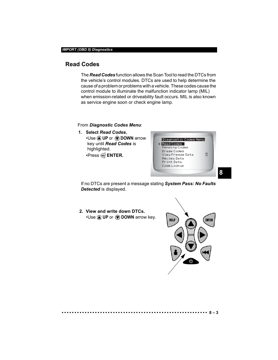 Read codes | Actron Elite AutoScanner® CP9185 User Manual | Page 173 / 240