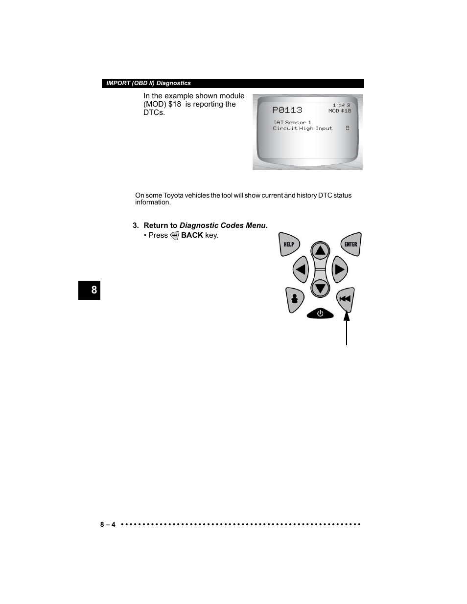 P0113 | Actron Elite AutoScanner® CP9185 User Manual | Page 174 / 240