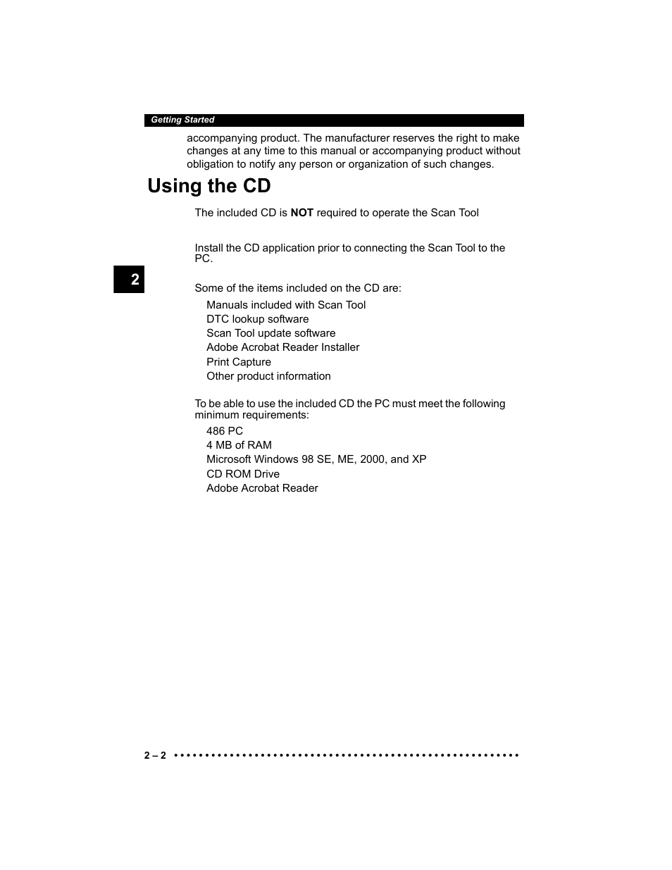 Using the cd | Actron Elite AutoScanner® CP9185 User Manual | Page 20 / 240