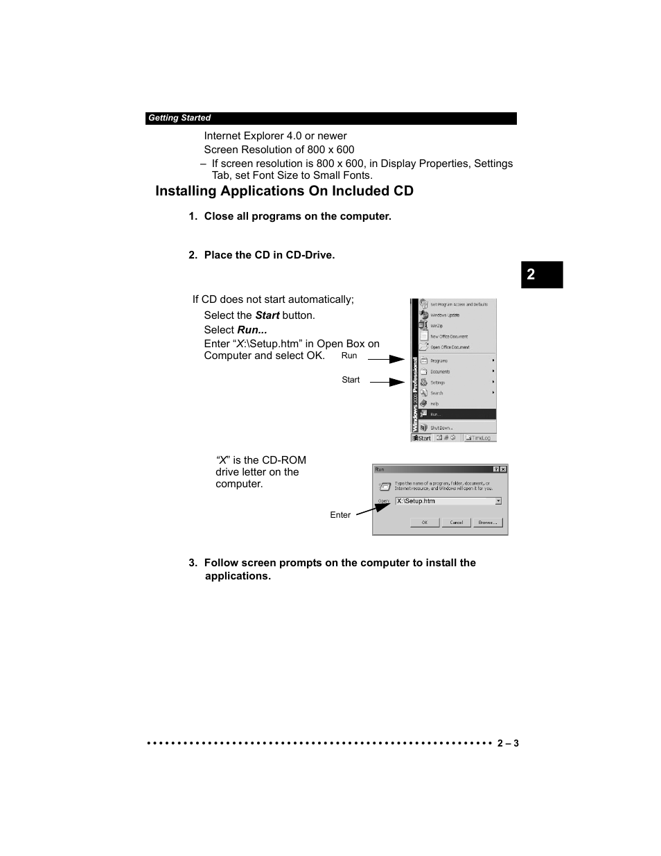 Installing applications on included cd | Actron Elite AutoScanner® CP9185 User Manual | Page 21 / 240