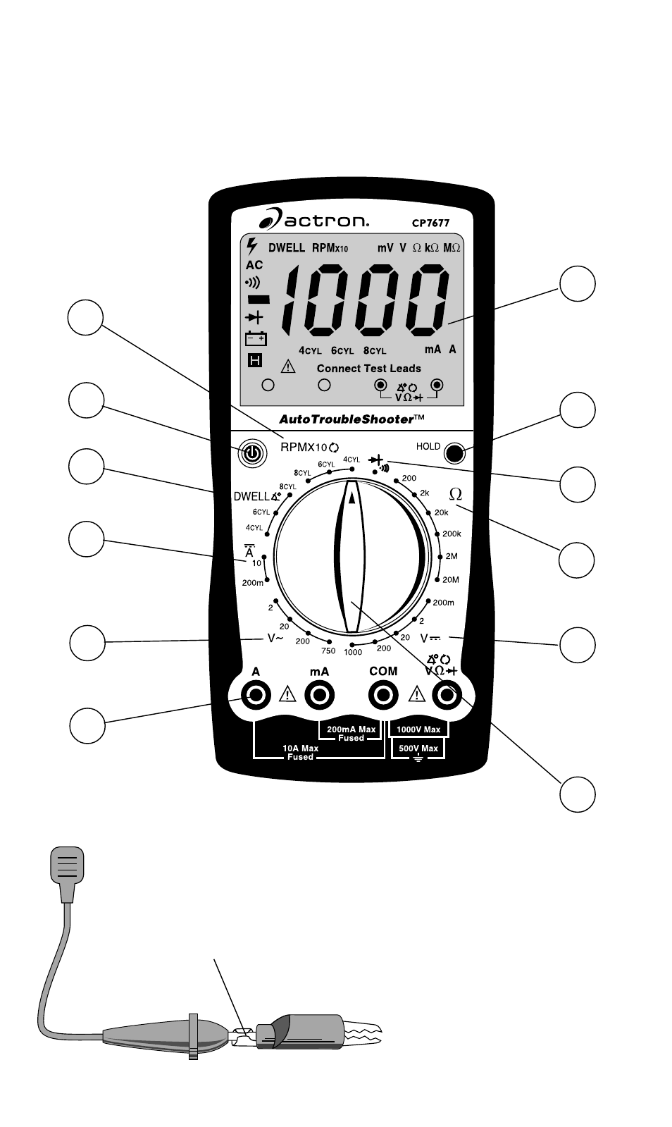 Actron AutoTroubleShooter CP7677 User Manual | Page 4 / 34