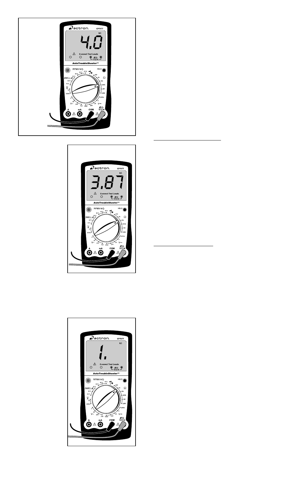 Battery and fuse replacement, Fig. 4 fig. 5, Fig. 6 | Actron AutoTroubleShooter CP7677 User Manual | Page 7 / 34