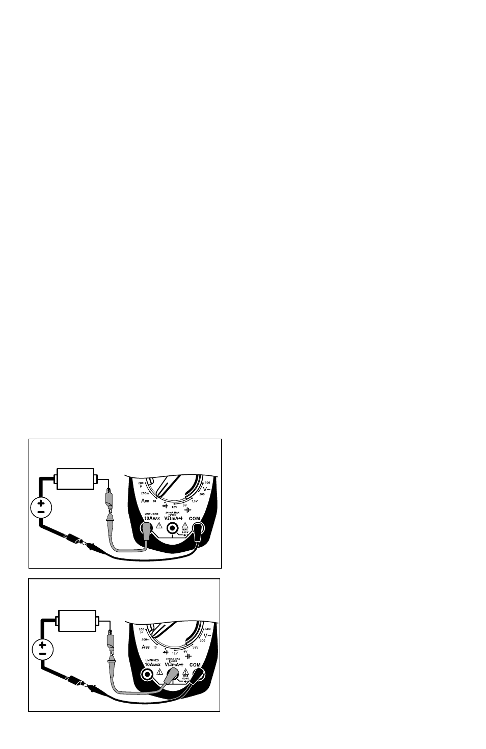 Measuring dc current, Fig. 10, Fig. 11 | Actron AutoAnalyzer CP7665 User Manual | Page 10 / 32