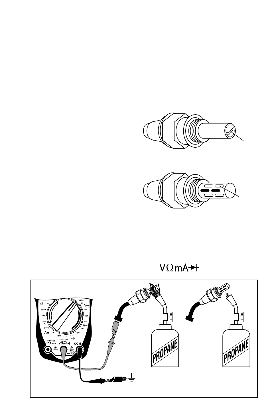 Testing engine sensors, Oxygen (o, Type sensors | Fig. 27 | Actron AutoAnalyzer CP7665 User Manual | Page 27 / 32