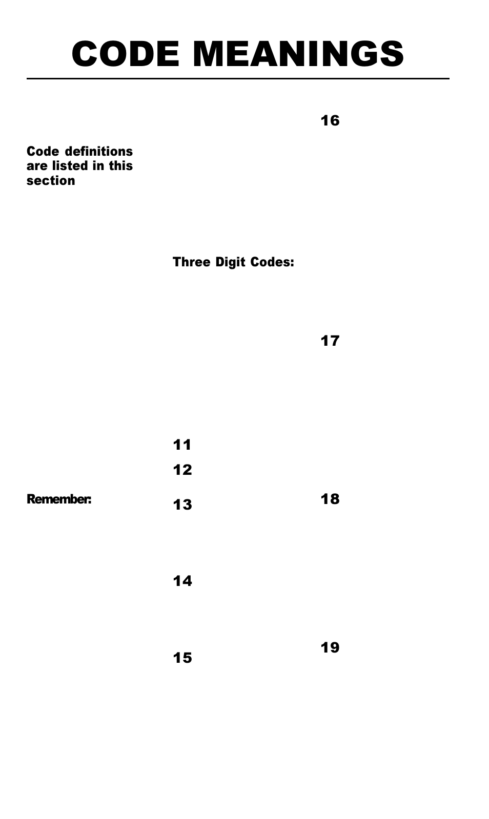 Code meanings | Actron Ford Code Scanner CP9015 User Manual | Page 22 / 66