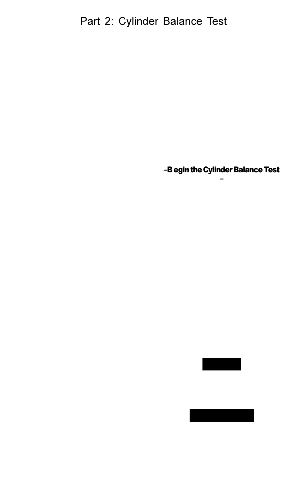 Part 2: cylinder balance test | Actron Ford Code Scanner CP9015 User Manual | Page 35 / 66