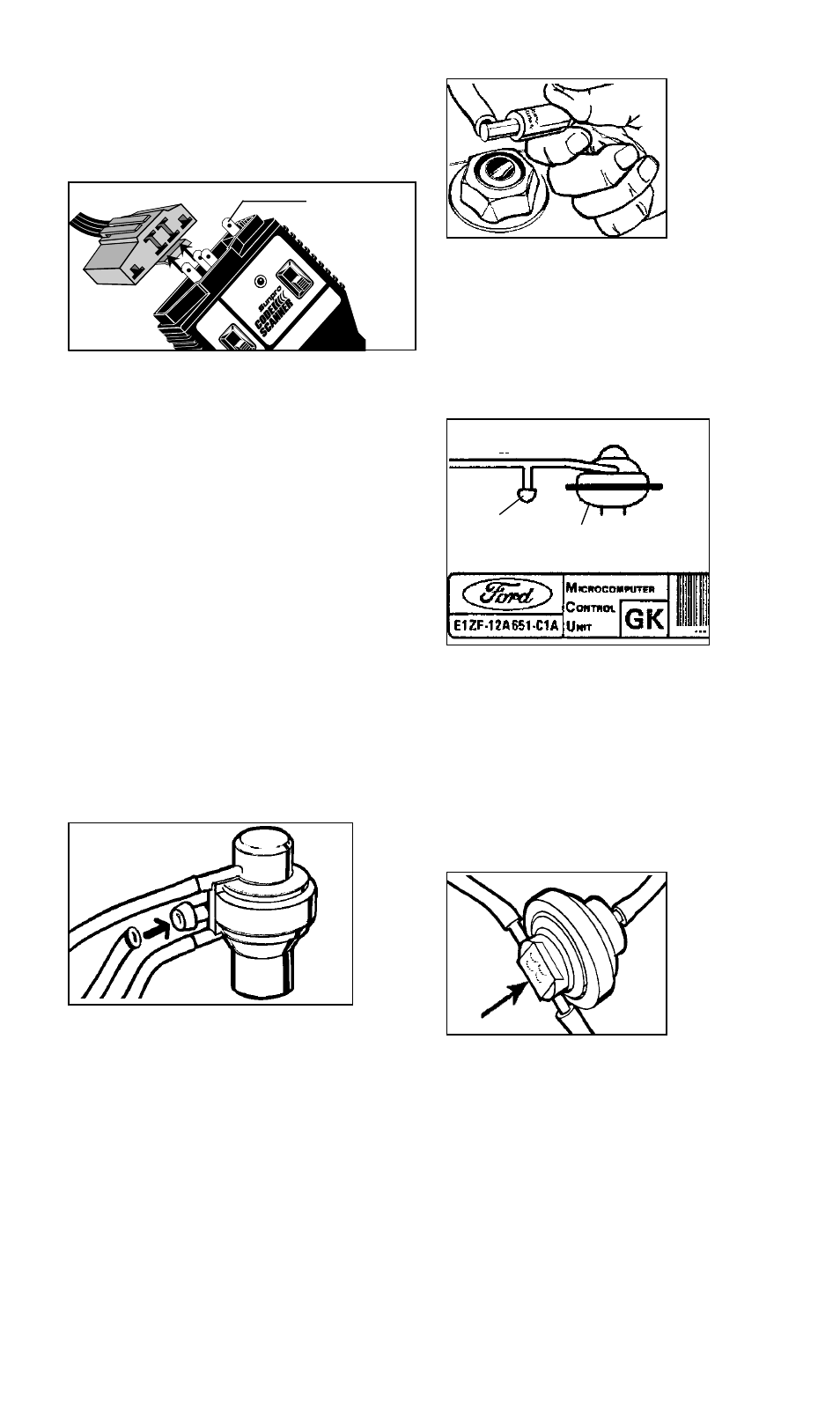 Not used in mcu systems | Actron Ford Code Scanner CP9015 User Manual | Page 41 / 66