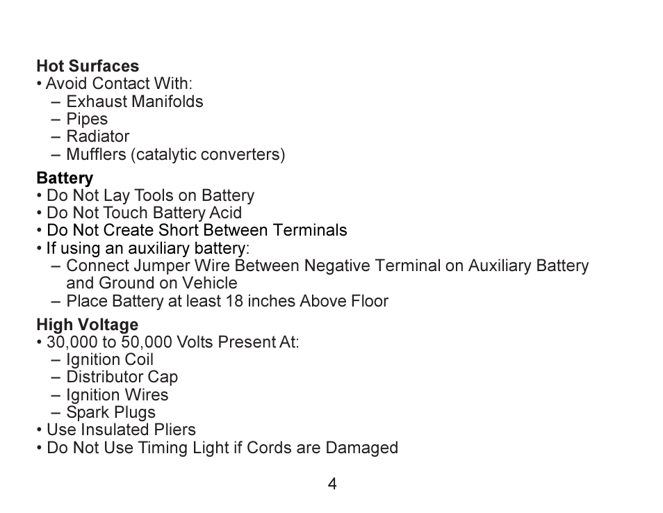 Actron Advance Timing Light CP7528 User Manual | Page 5 / 26