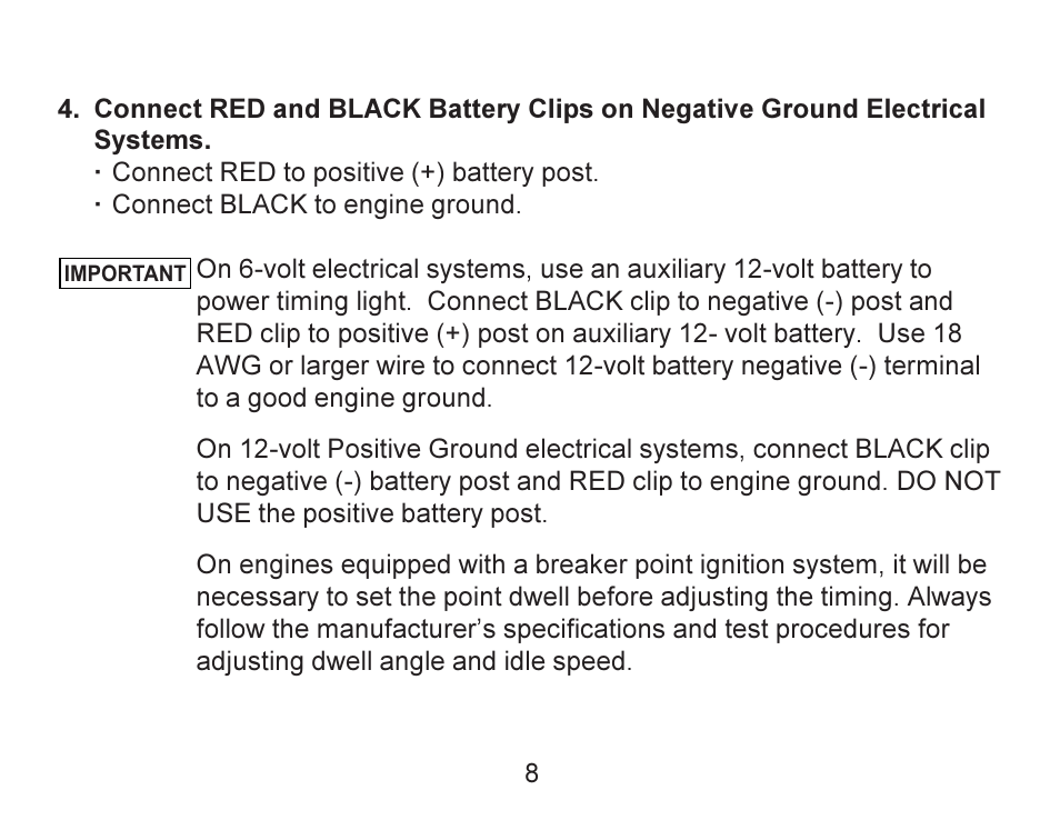 Actron Advance Timing Light CP7528 User Manual | Page 9 / 26
