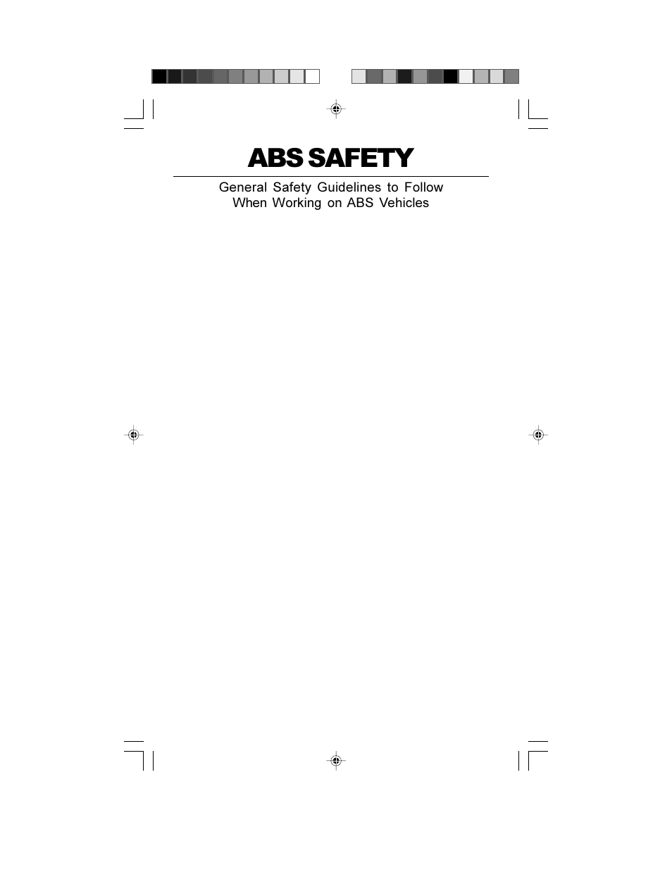 Abs safety | Actron GM Code Scanner CP9001 User Manual | Page 46 / 98