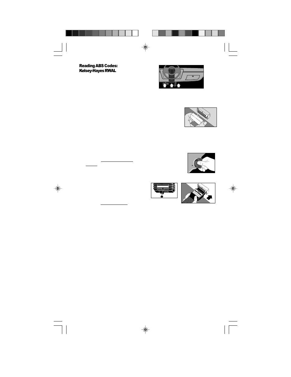 Reading abs codes: kelsey-hayes rwal | Actron GM Code Scanner CP9001 User Manual | Page 87 / 98