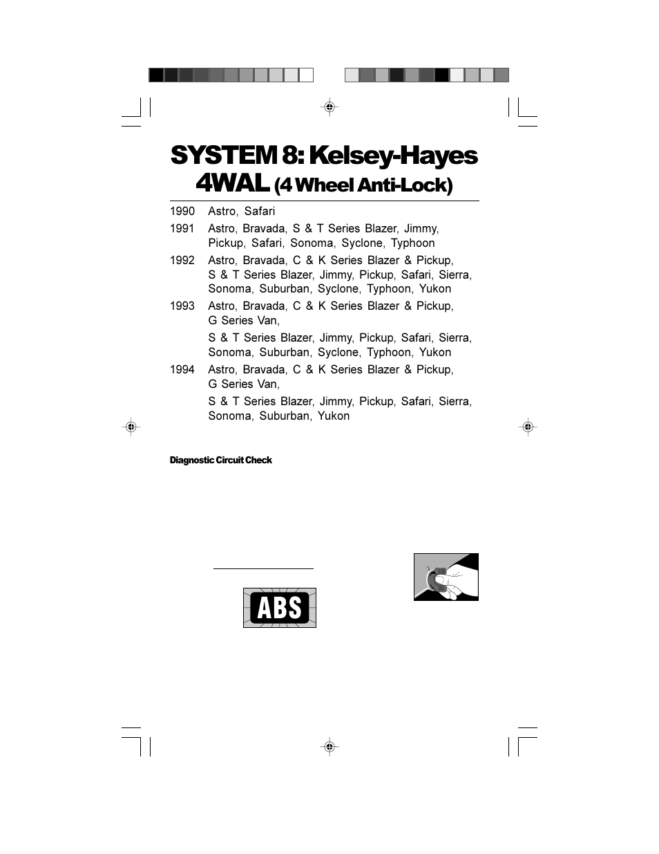 System 8: kelsey-hayes 4wal, 4 wheel anti-lock) | Actron GM Code Scanner CP9001 User Manual | Page 90 / 98