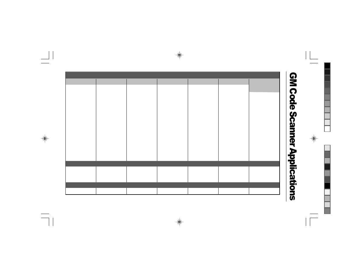 Gm code scanner applications | Actron GM Code Scanner CP9001 User Manual | Page 96 / 98