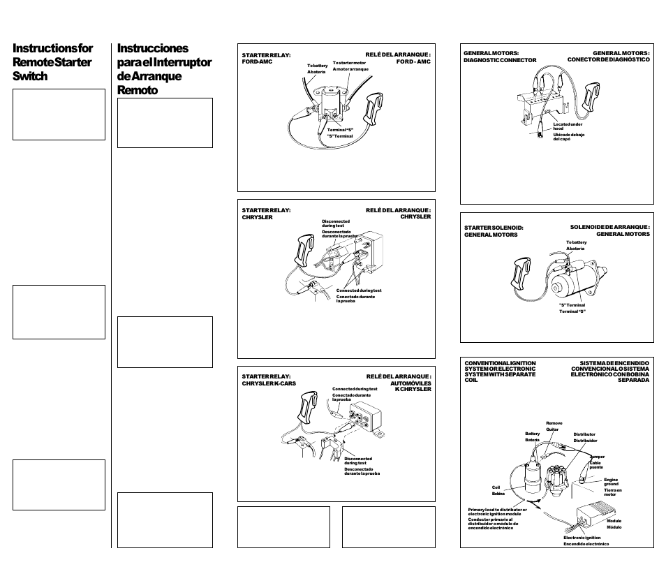 Actron Remote Starter Switch CP7853 User Manual | Page 2 / 2