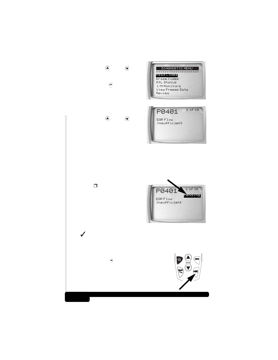 P0401 | Actron CP9175 OBD II AutoScanner User Manual | Page 26 / 66