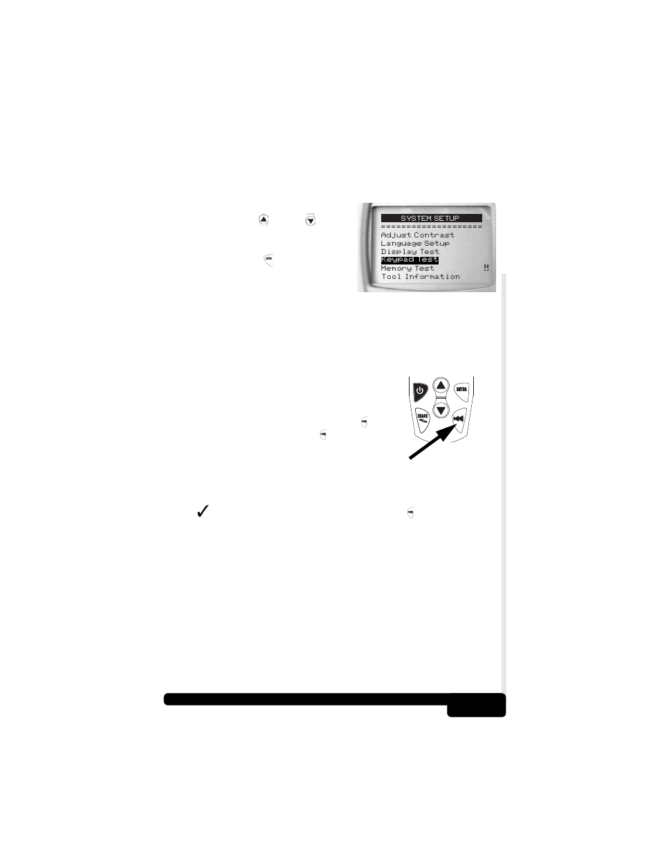 Keypad test, Keypad test -5 | Actron CP9175 OBD II AutoScanner User Manual | Page 43 / 66