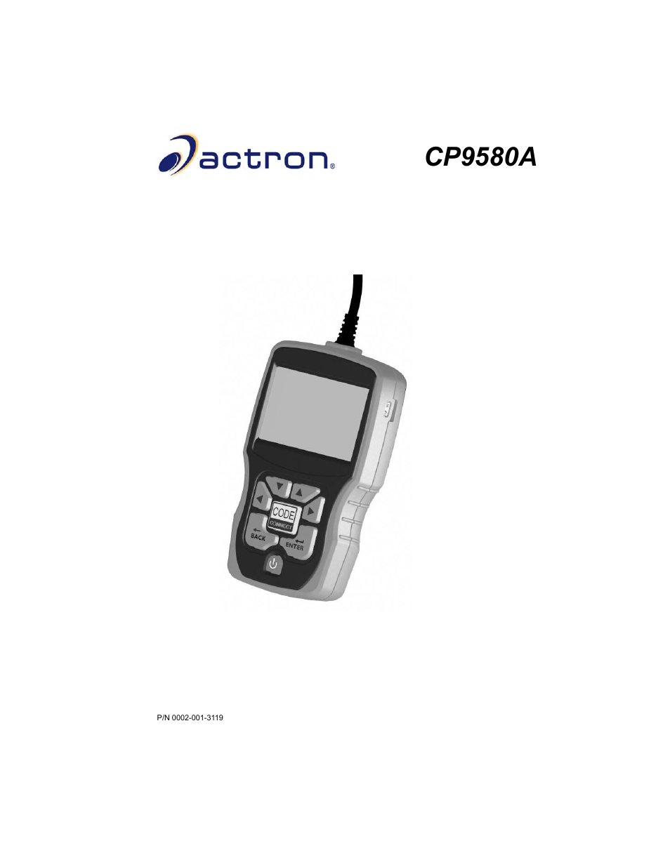 Actron AutoScanner® Plus CP9580A User Manual | 126 pages