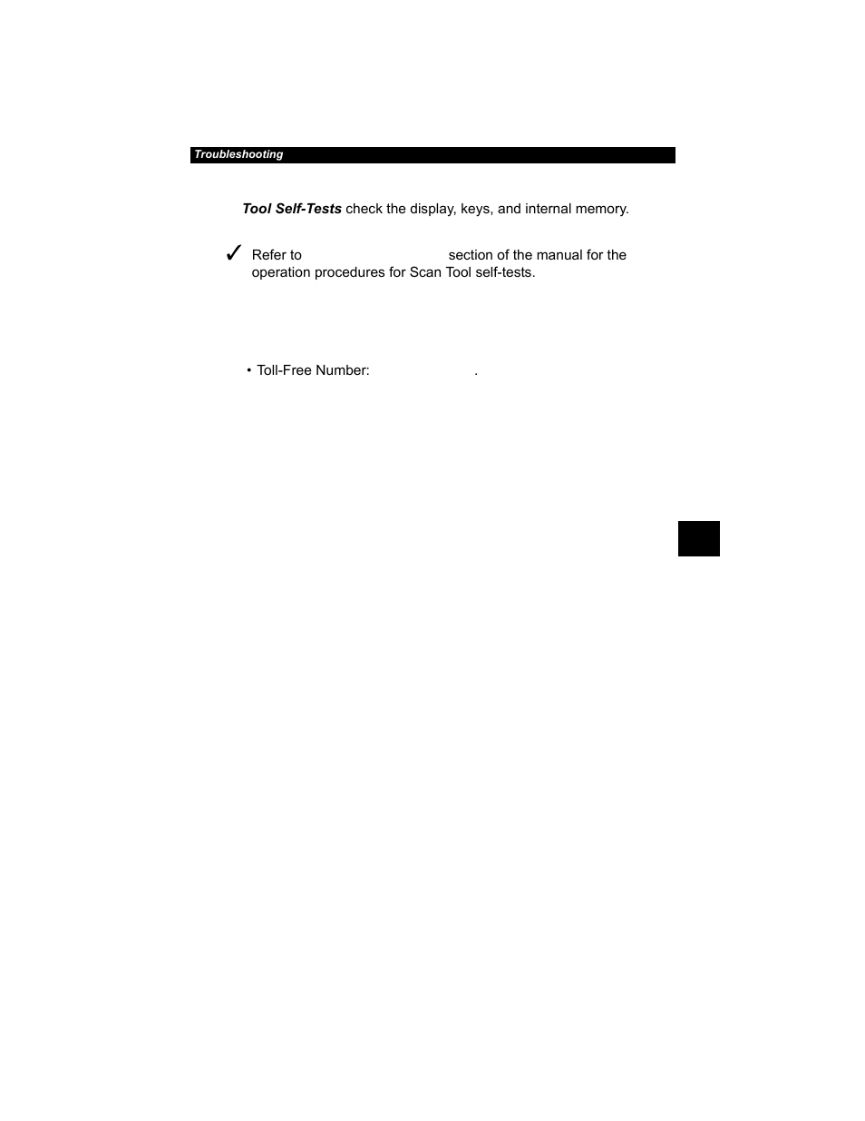 Tool self-tests -5 technical support -5, Tool self-tests, Technical support | Actron AutoScanner® Plus CP9580A User Manual | Page 103 / 126