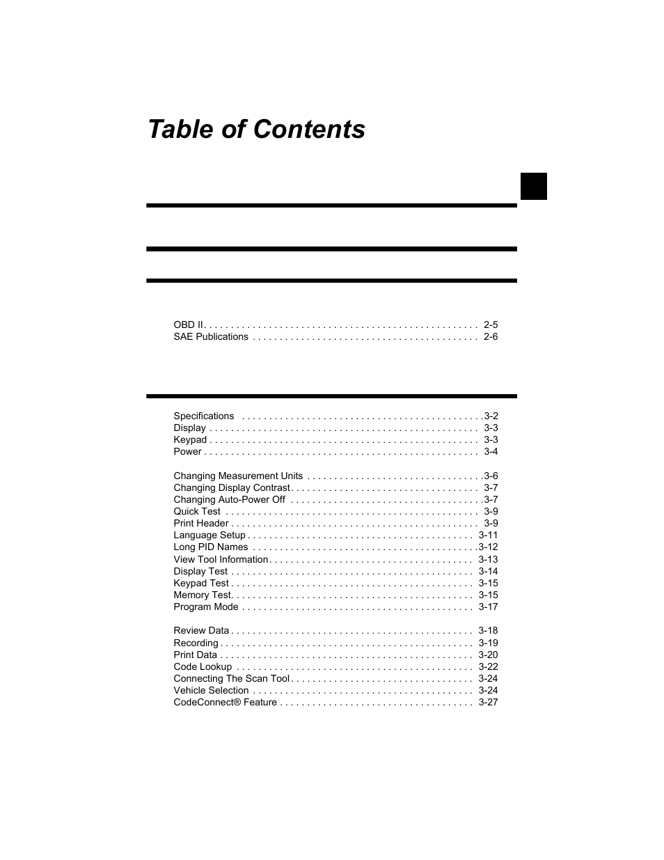 Actron AutoScanner® Plus CP9580A User Manual | Page 3 / 126