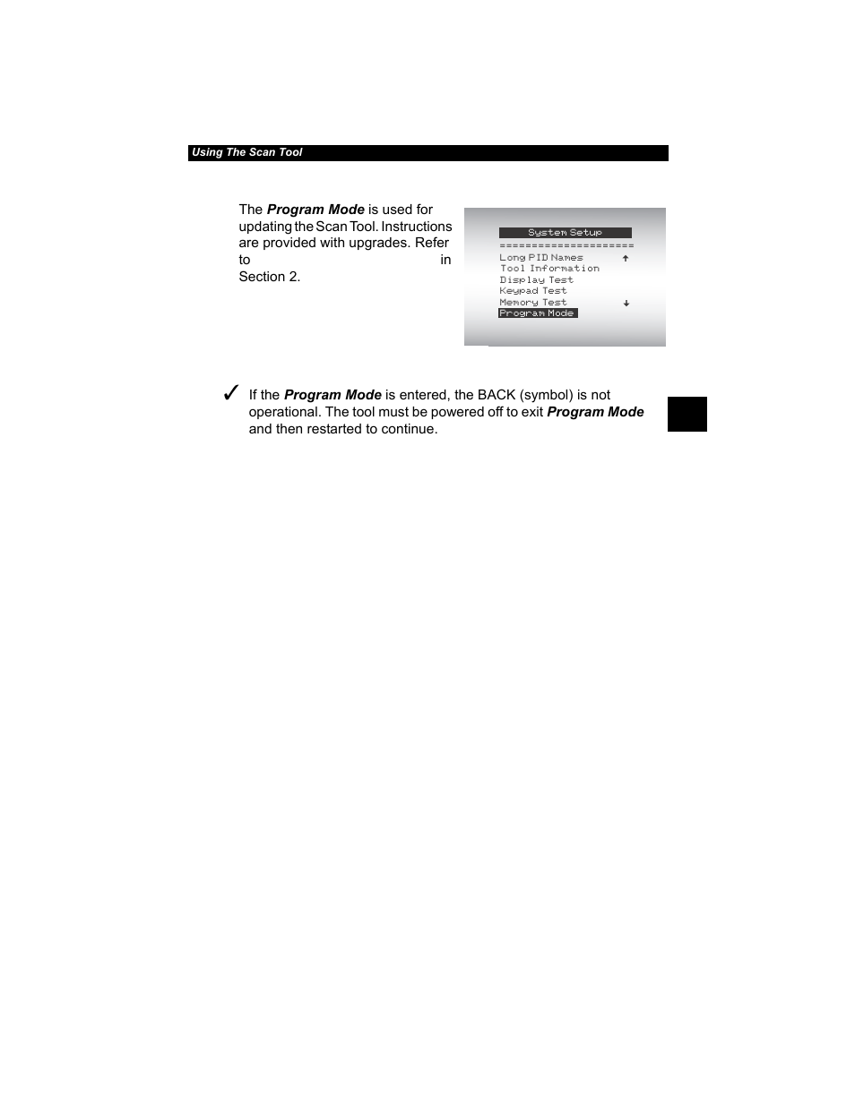 Program mode -17, Program mode | Actron AutoScanner® Plus CP9580A User Manual | Page 41 / 126