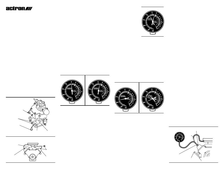 Actron Vacuum & Pressure Tester Kit CP7803 User Manual | 2 pages