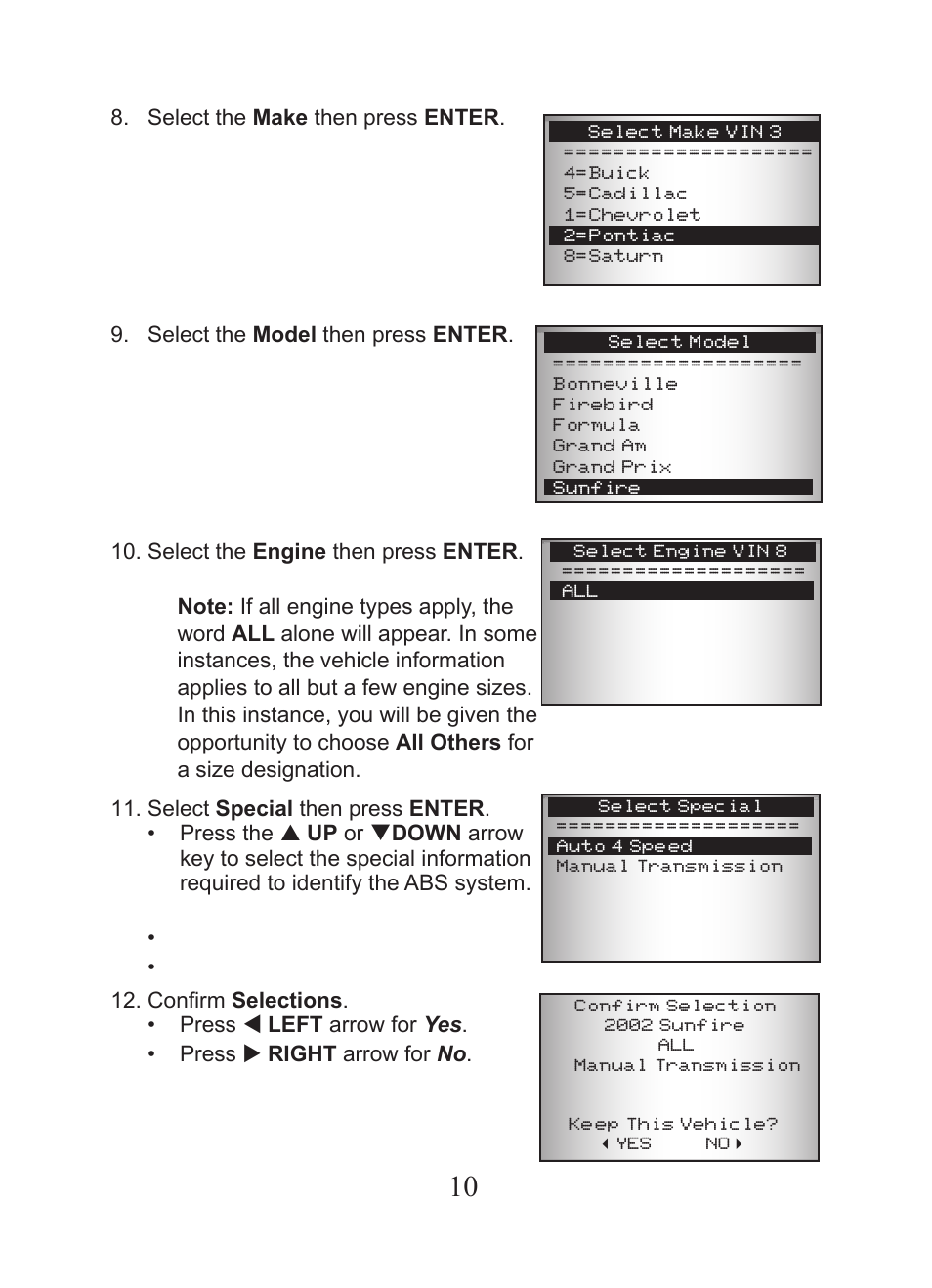 Actron CP9449 ABS BrakeScan User Manual | Page 10 / 16