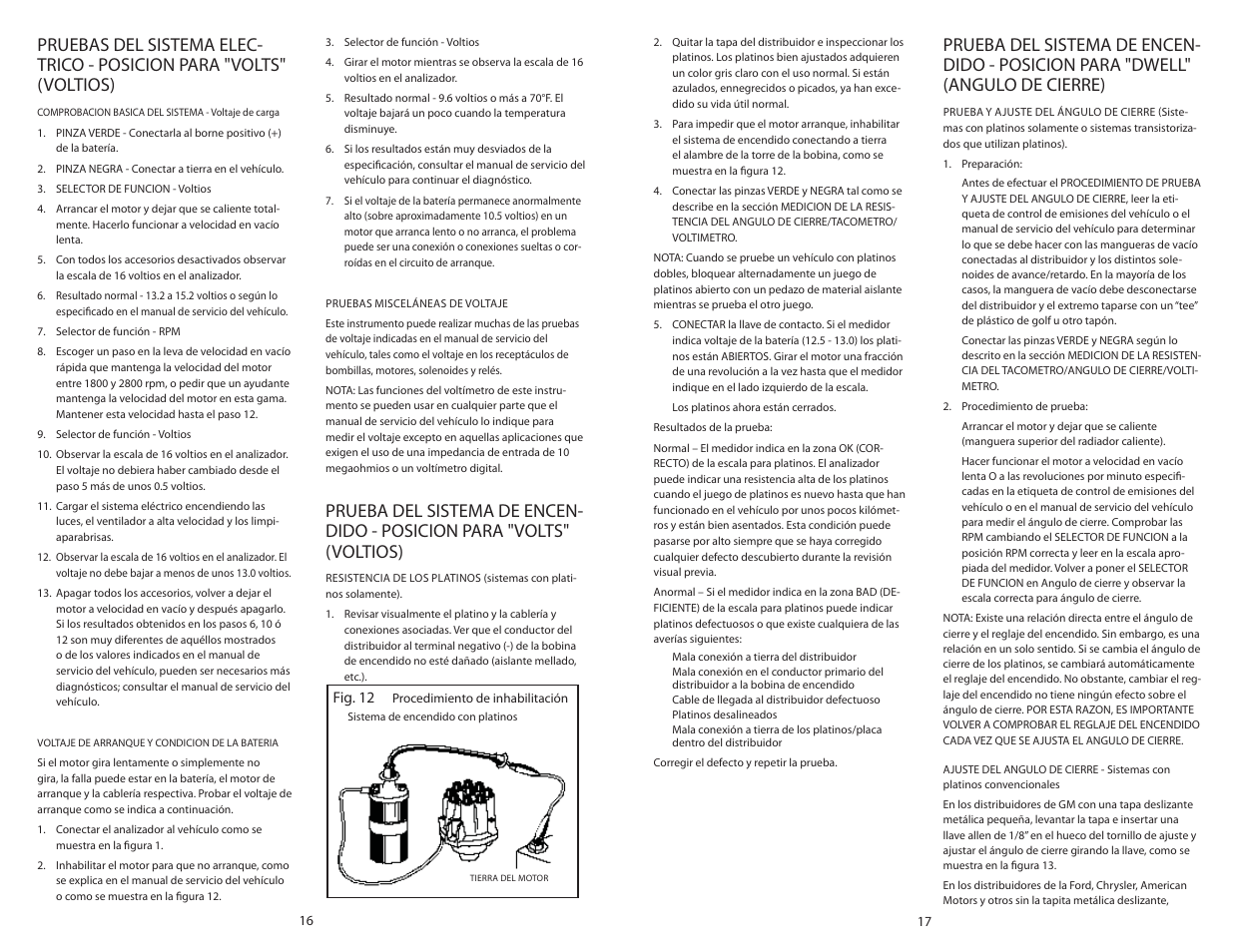 Actron Dwell__Volt Analyzer CP7605 User Manual | Page 9 / 10