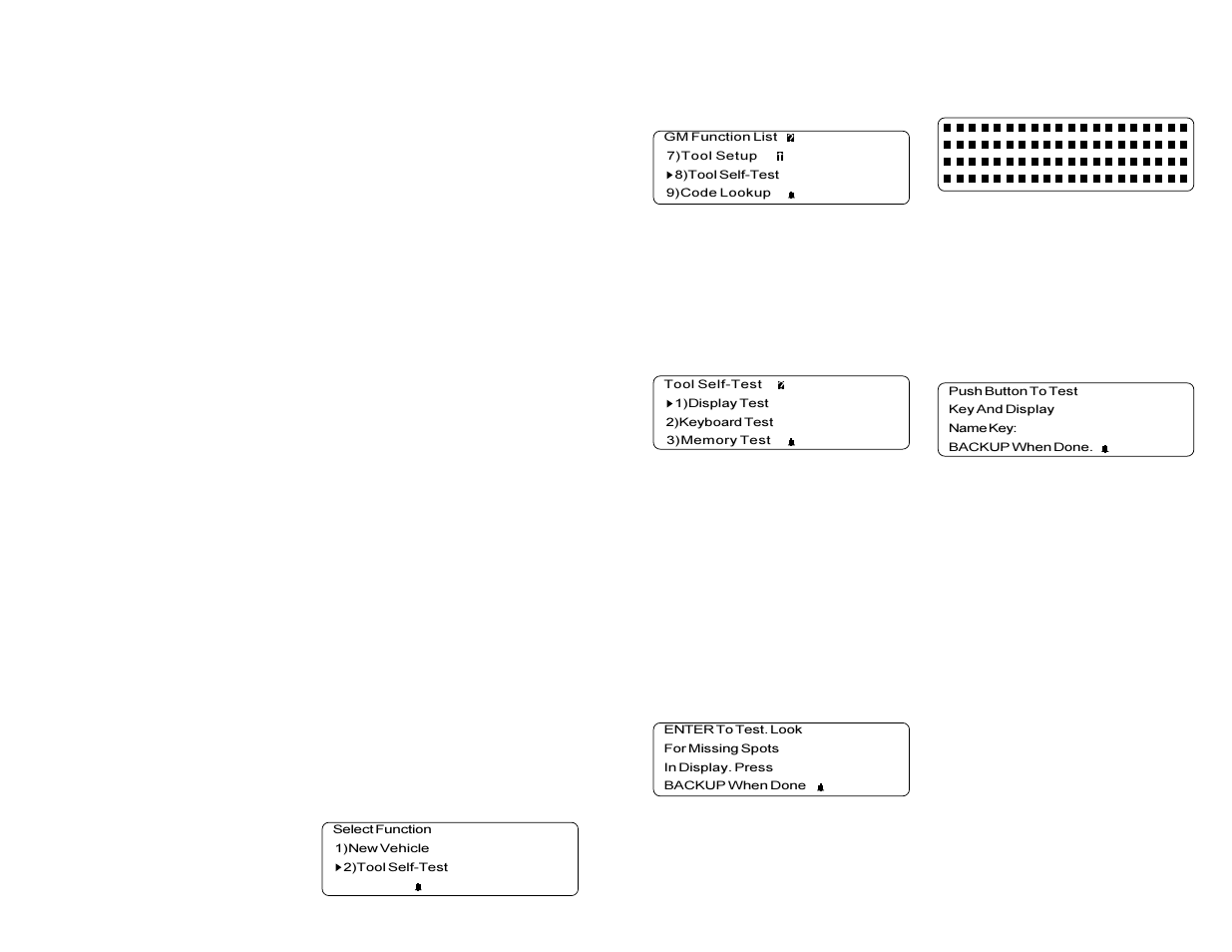 2 car problems, 3 scan tool self-tests | Actron CP9110 Scan Tool User Manual | Page 11 / 15