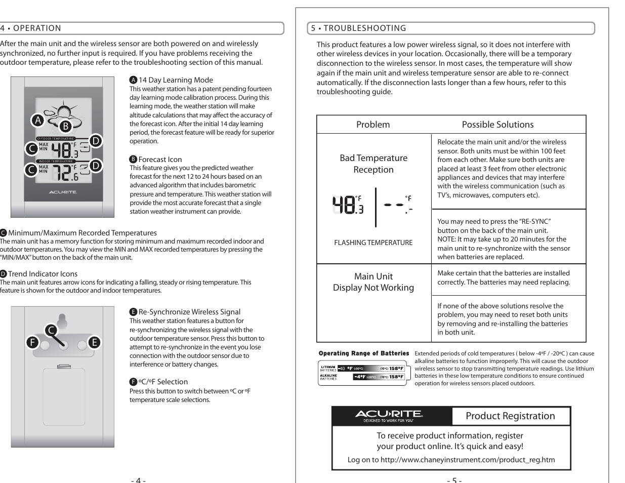 Cd d b, Ec f, Product registration | AcuRite 00832 Weather Station User Manual | Page 3 / 4
