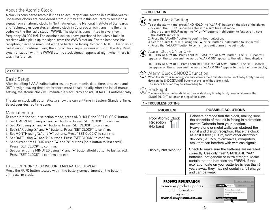 AcuRite 13131 Alarm Clock User Manual | Page 2 / 2