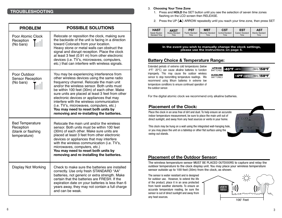 AcuRite 75329T Clock User Manual | Page 3 / 4