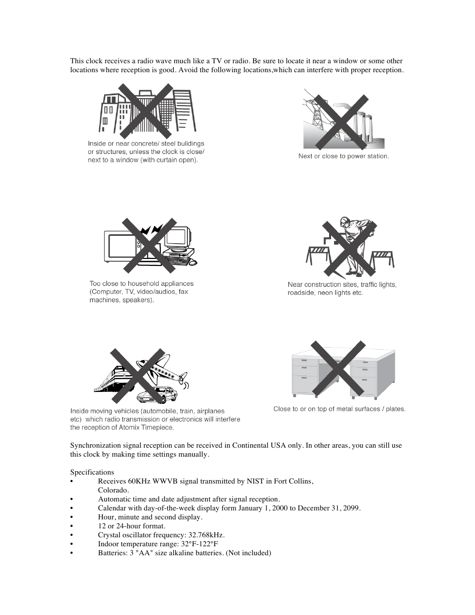 AcuRite 00582 Clock User Manual | Page 2 / 4