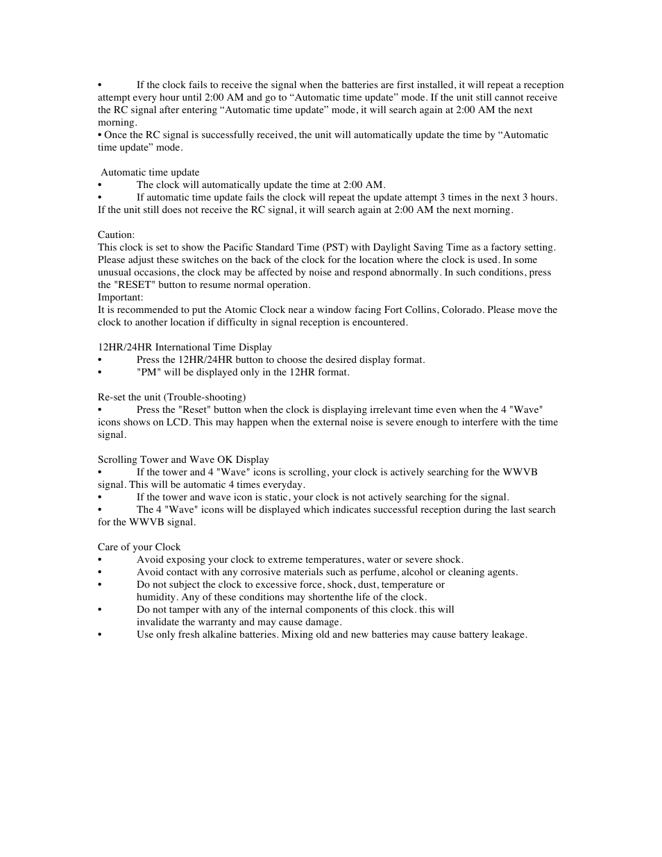AcuRite 00582 Clock User Manual | Page 4 / 4