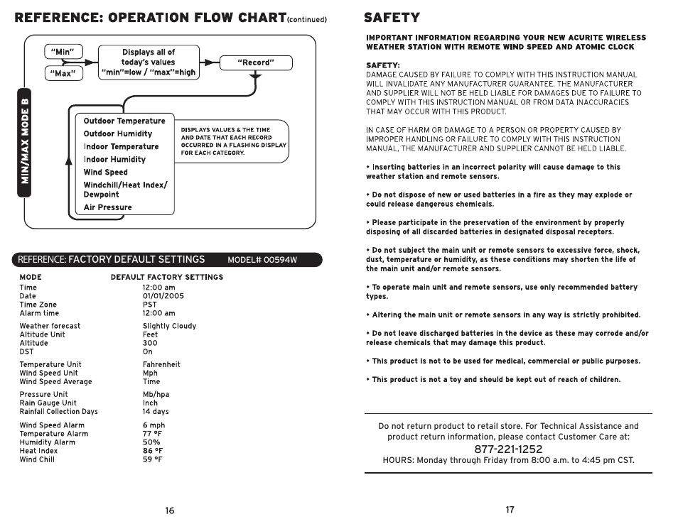 AcuRite 00992 Weather Station User Manual | Page 9 / 9