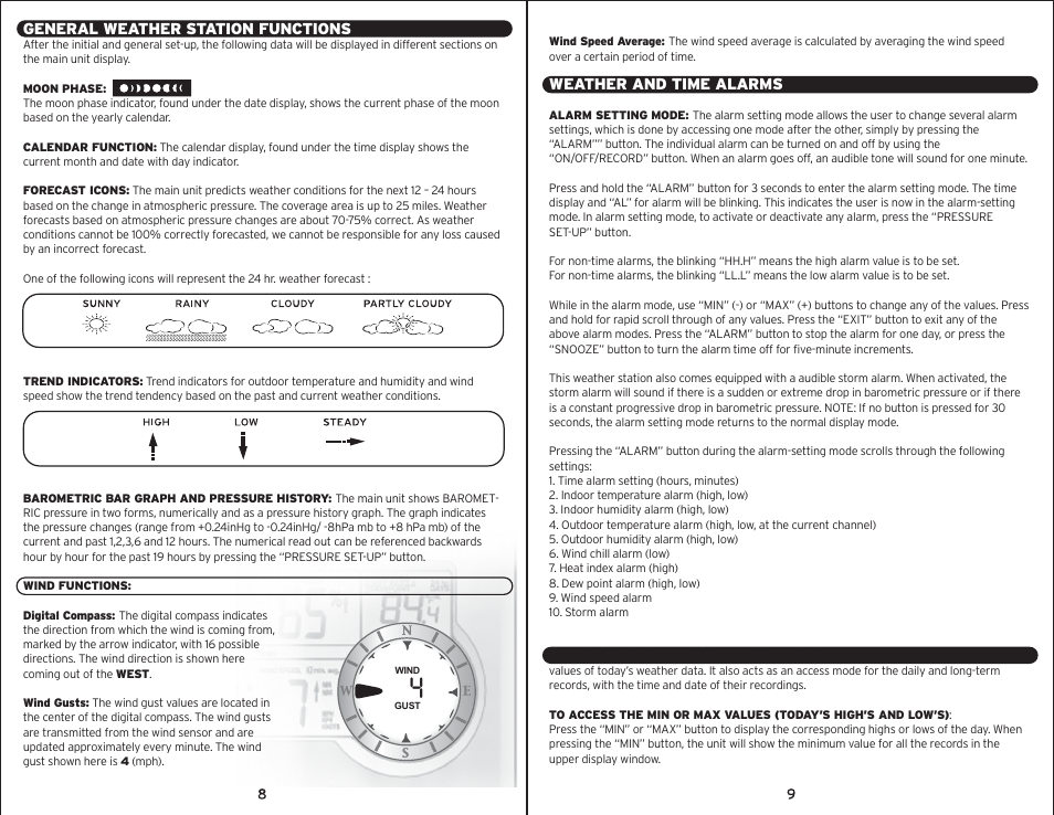 00595 pg5.pdf | AcuRite 00595 Weather Station User Manual | Page 5 / 9