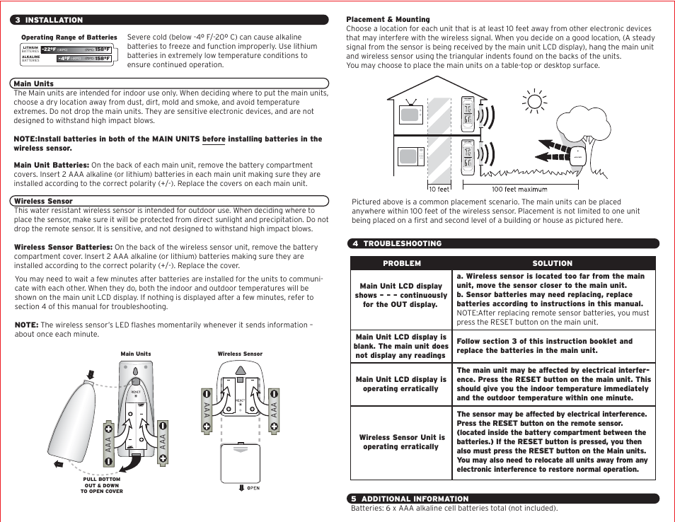 00990 -pg2.pdf, Indoor outdoor indoor outdoor | AcuRite 00990 Thermometer User Manual | Page 2 / 2