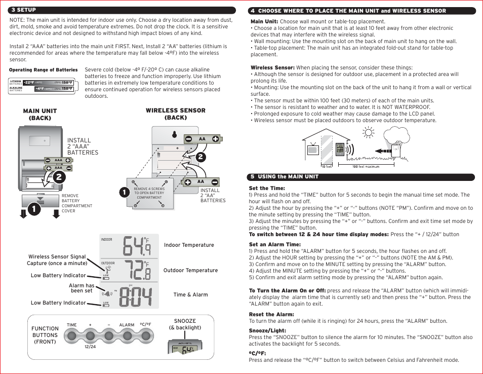 00604 -pg2.pdf | AcuRite 00604A1 Weather Station User Manual | Page 2 / 3