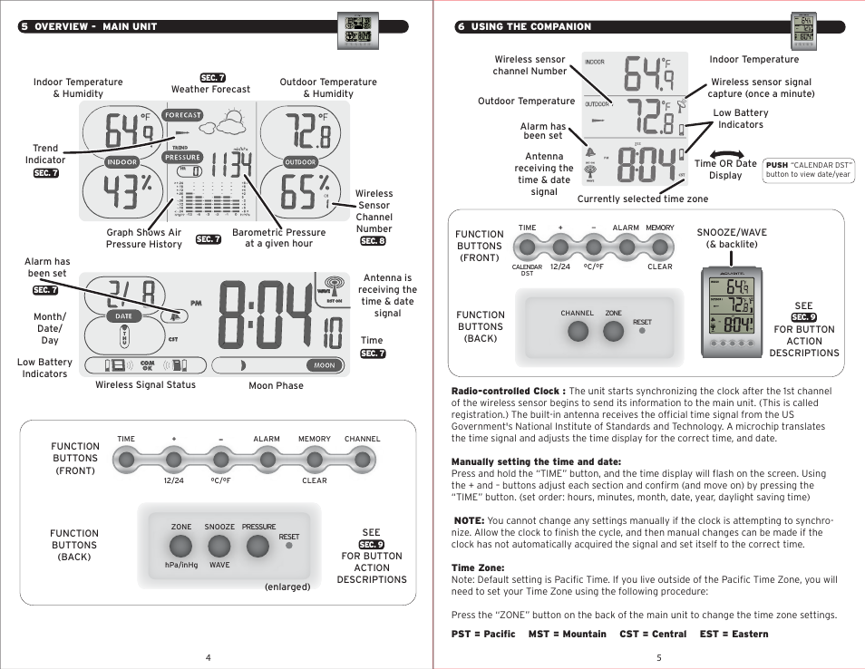 00605 pg3.pdf | AcuRite 00605 Weather Station User Manual | Page 3 / 6