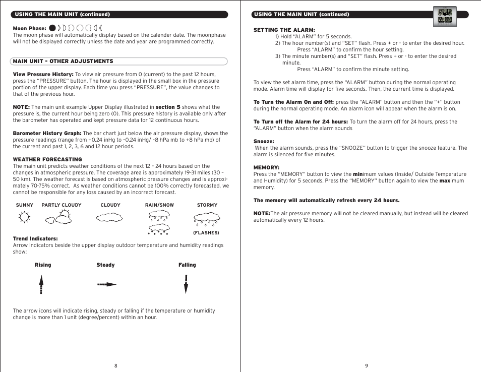 00605 - pg5.pdf | AcuRite 00605 Weather Station User Manual | Page 5 / 6