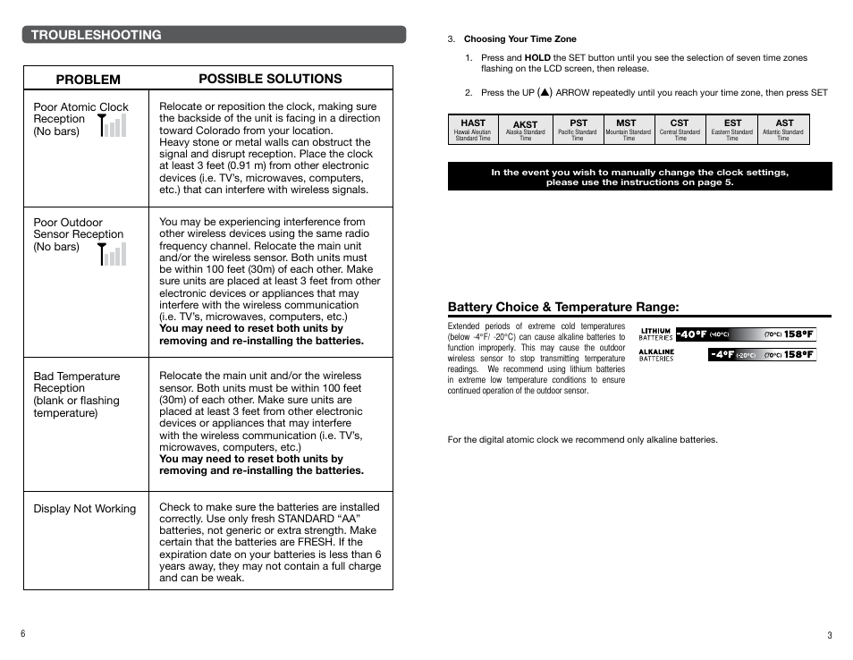 AcuRite 75328T Clock User Manual | Page 3 / 4