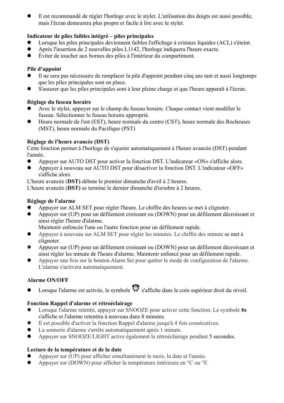 AcuRite 13007 Alarm Clock User Manual | Page 10 / 12