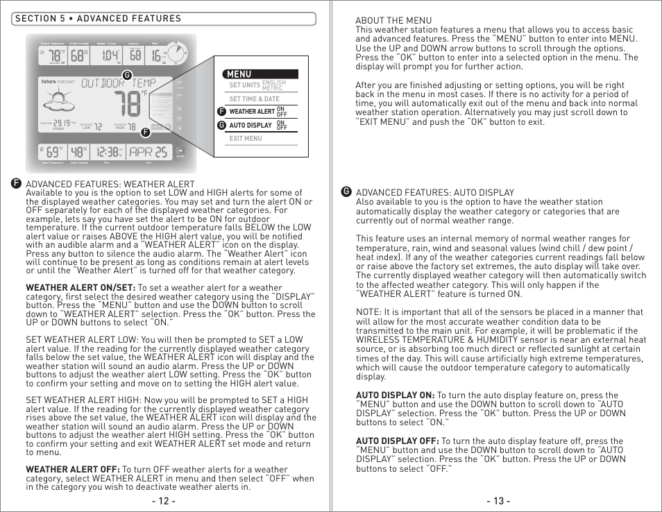 AcuRite 75110 Weather Station User Manual | Page 7 / 9