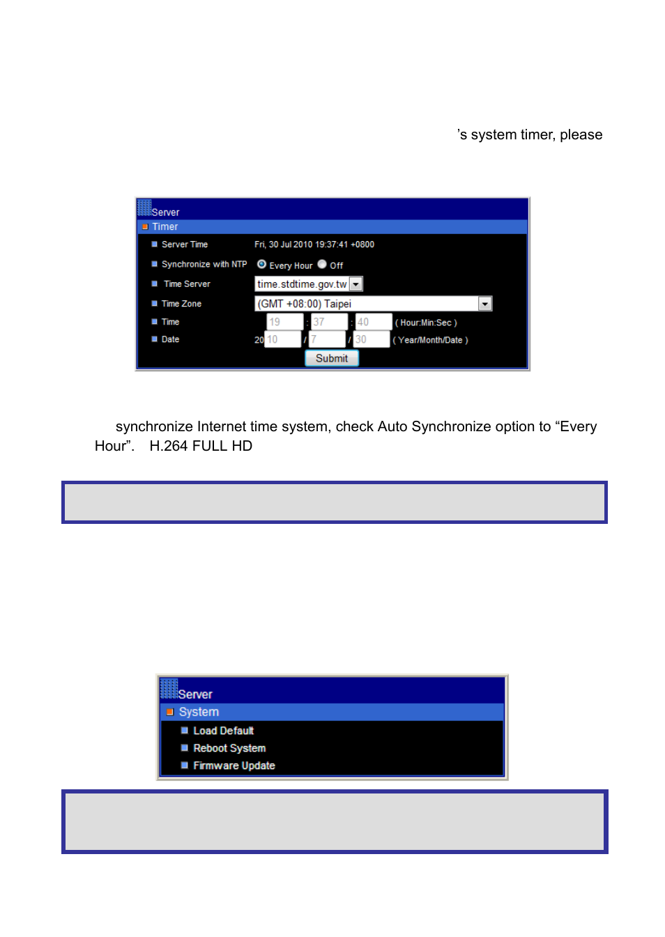 Chapter 3-3-3 timer, Chapter 3-3-4 system setting | Acumen AiP-T53N User Manual | Page 17 / 38