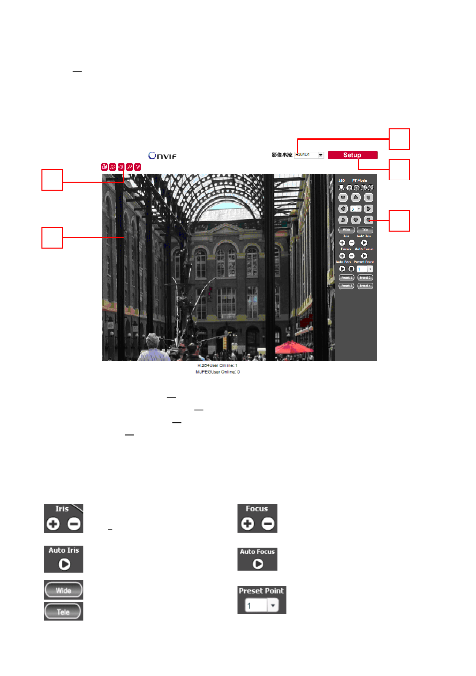 Chapter 3 start using the camera, Chapter 3-2 ptz control panel | Acumen AiP-Y14D User Manual | Page 8 / 31