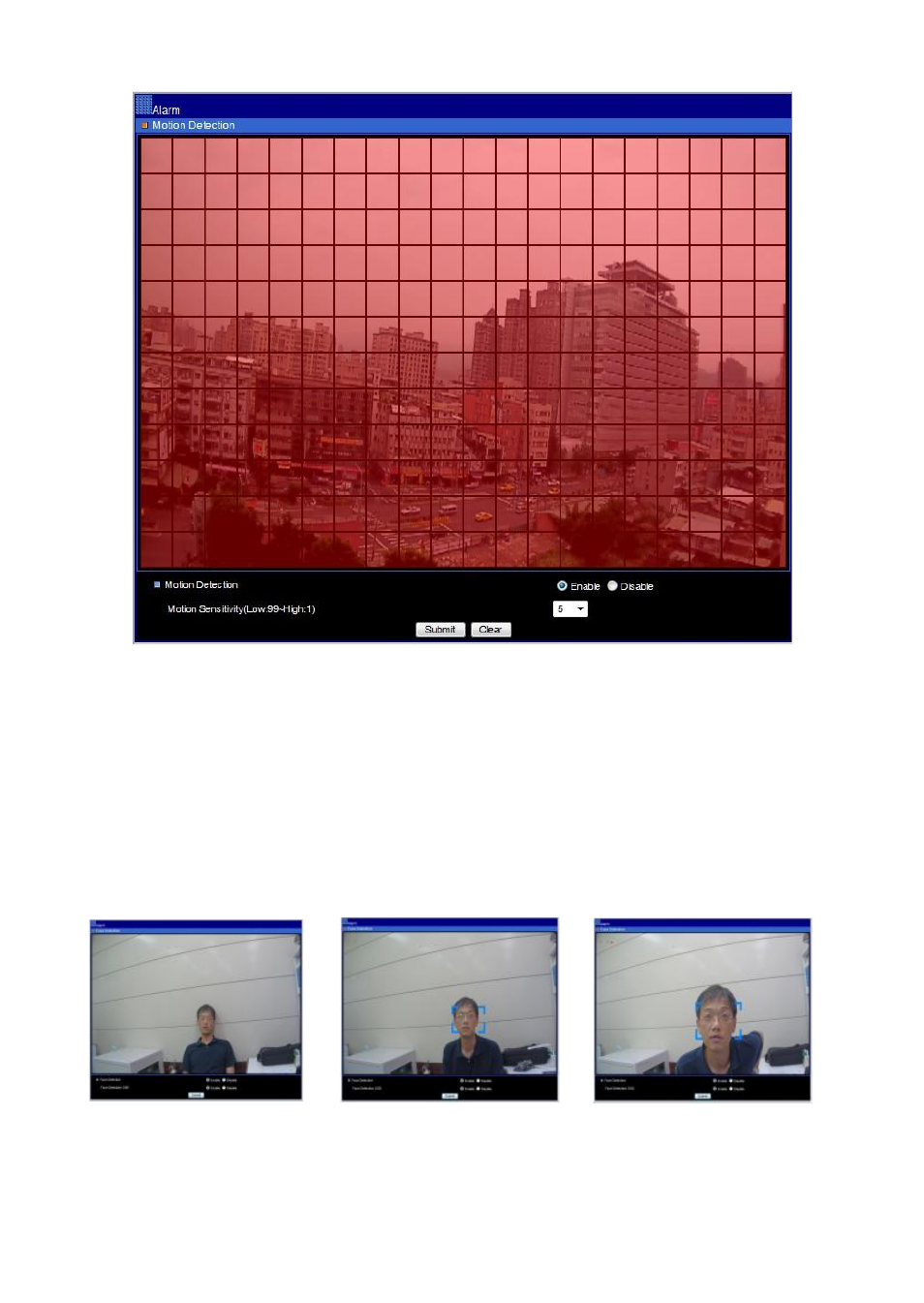 Chapter 3-8-4 face detection, Chapter 3-8-5 audio detection | Acumen AiP-P53N(45Y2B) User Manual | Page 32 / 38