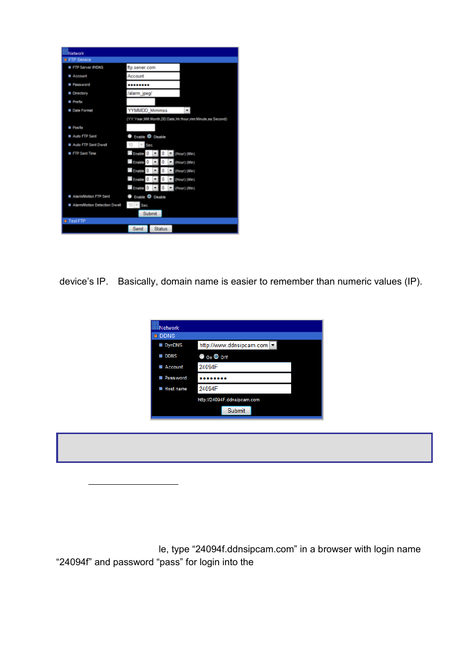 Chapter 3-4-6 ddns settings, Chapter 3-4-7 upnp settings | Acumen AiP-I04Z User Manual | Page 19 / 33