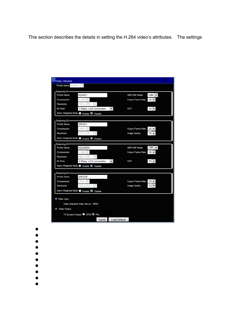 Chapter 3-5 video settings, Chapter 3-5-1 video general | Acumen AiP-I04Z User Manual | Page 20 / 33