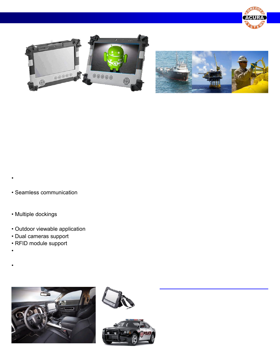 Acura Embedded AcuTab-A User Manual | 2 pages