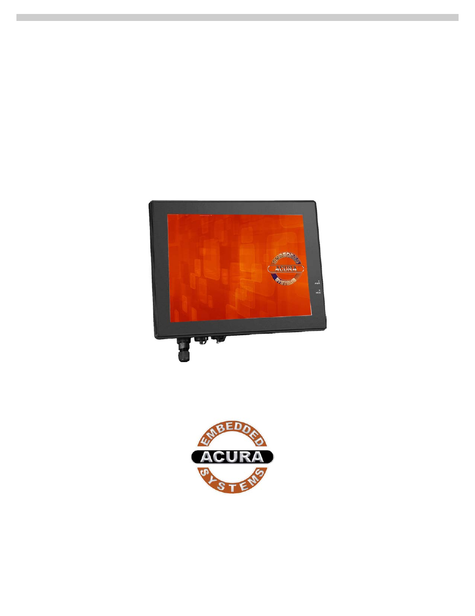 Acura Embedded AcuPanel 12 User Manual | 34 pages